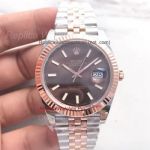 Copy Rolex Datejust II Two Tone Jubilee Band Brown Dial Watch 41MM